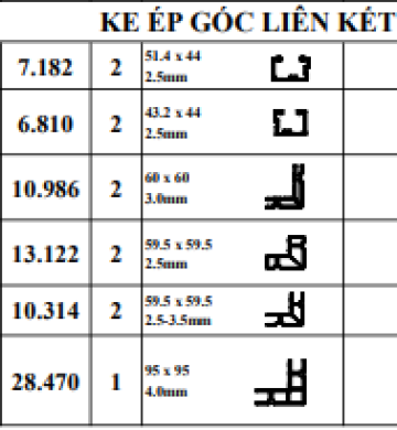 KE ÉP GÓC NS-55