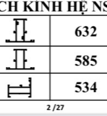 VÁCH KÍNH HỆ NS-55
